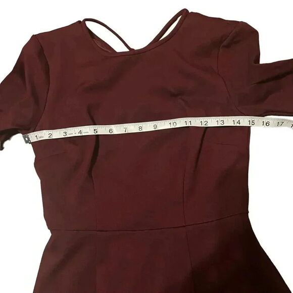 Trina Turk Womens Aroma Short Sleeve A Line Burgandy‎ Dress Size 0 TD197501 - Picture 6 of 9